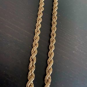 14k Real Yellow Gold Rope Chain 9.10g
